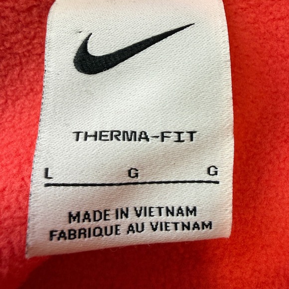Nike Therma Fit Coral Fleece Full Zip Hoodie Jacket Mens L Warm Athletic Jogging - Picture 2 of 15